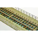 Pont métallique 1 voie avec culées - 350 mm BoisModelisme 108007 - HO 1/87 - 2
