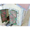 Remise à locomotive PLM - Bois modelisme 105003 - HO 1/87 - 260 x 100 x 115 mm - 5