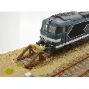 Lot de 12 heurtoirs métalliques et en bois - Bois Modélisme 113009 - HO 1/87 - 2