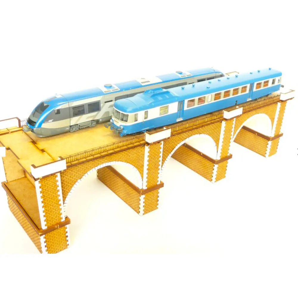 Extension pour viaduc en pierres 2 voies - Bois Modélisme 109013 - HO 1/87 - 135mm  - 4