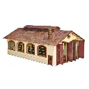 Entrepôt pour 2 locomotives - Bois Modelisme 105002 - HO 1/87 - 270x150x100mm - 2