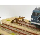 Lot de 12 heurtoirs métalliques et en bois - Bois Modélisme 113009 - HO 1/87 - 5