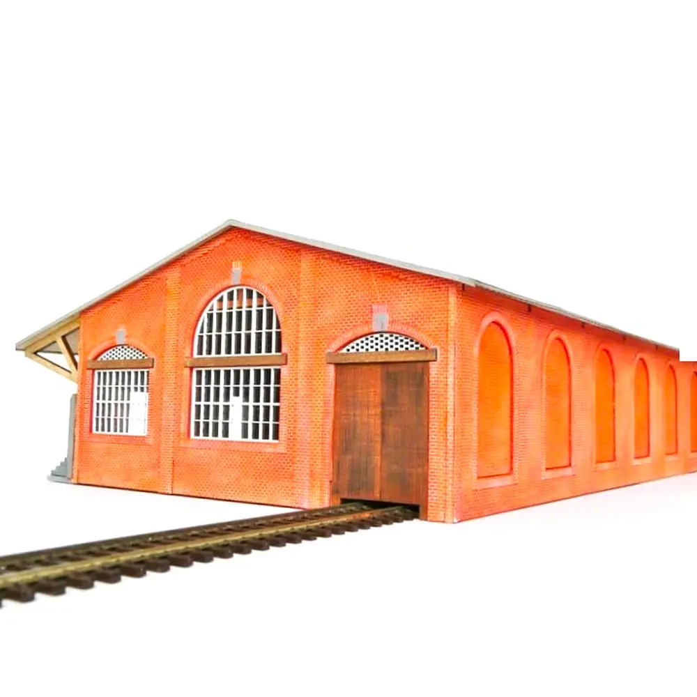 Halle à marchandise de la compagnie des chemins de fer du Nord - Bois Modélisme 102007 - HO 1/87 - 6