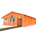 Halle à marchandise de la compagnie des chemins de fer du Nord - Bois Modélisme 102007 - HO 1/87 - 6