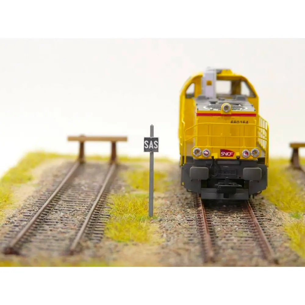 Pancarte "SAS" Voie de Sas protégée BOISMODELISME 215013 - N 1/160 - SNCF - 2