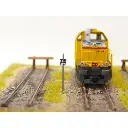 Pancarte "Heurtoir 250m"  BOISMODELISME 115027 - HO 1/87 - SNCF - 2