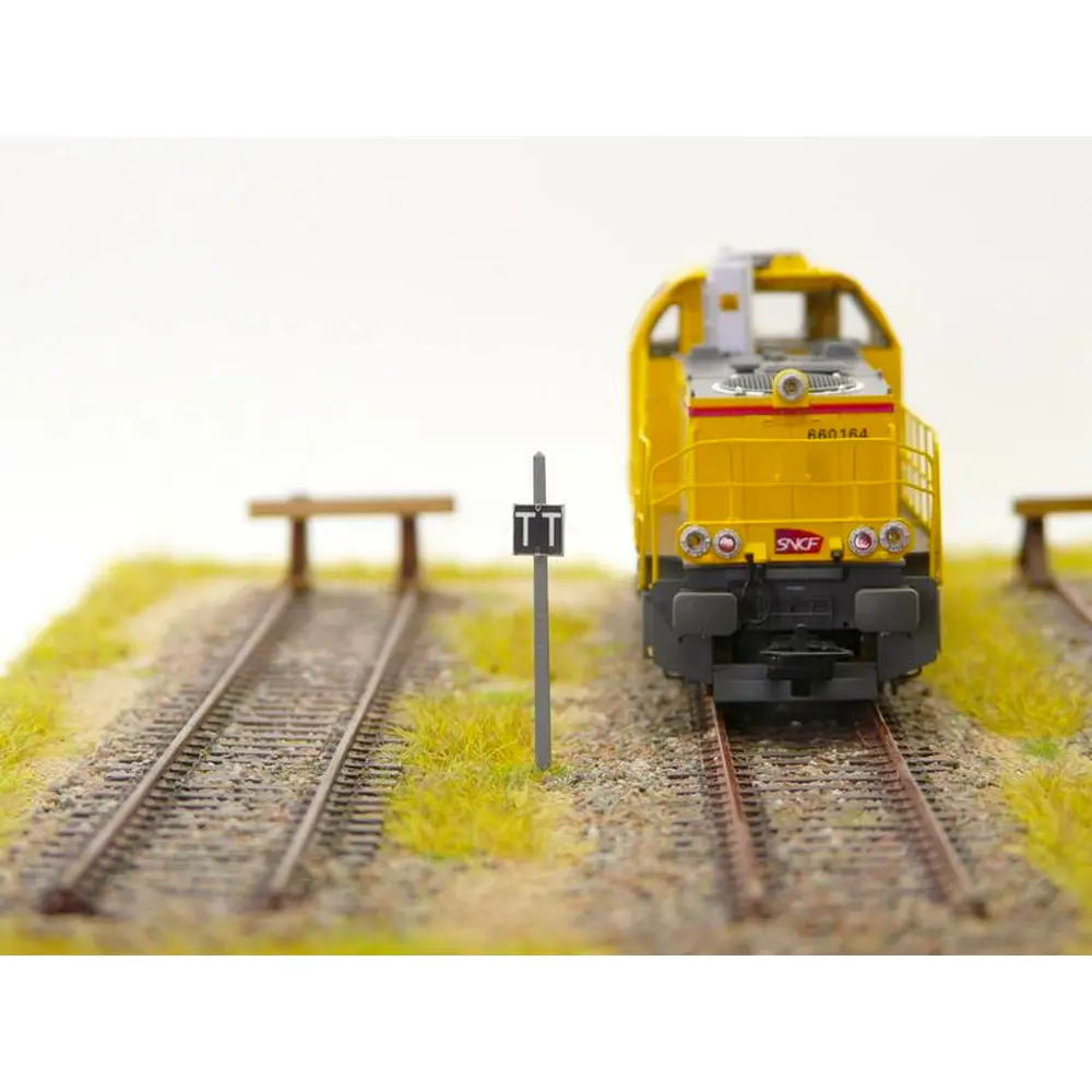 Pancarte "TT" position de l'avant train BOISMODELISME 215020 - N 1/160 - SNCF - 2