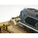 Lot de 12 heurtoirs bi-bloc en bois et béton armé - Bois Modélisme 113008 - HO 1/87 - 5