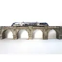 Extension pour Viaduc en Pierres 1 Voie - 160MM - Bois Modélisme 109011 - HO : 1/87 - 5