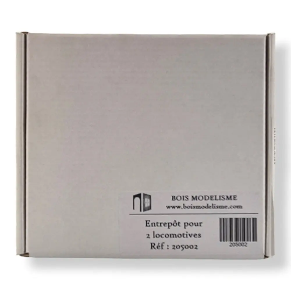 Entrepôt pour 2 Locomotives - Bois Modélisme 205002 - N : 1/160 - 140x80x62MM - 3