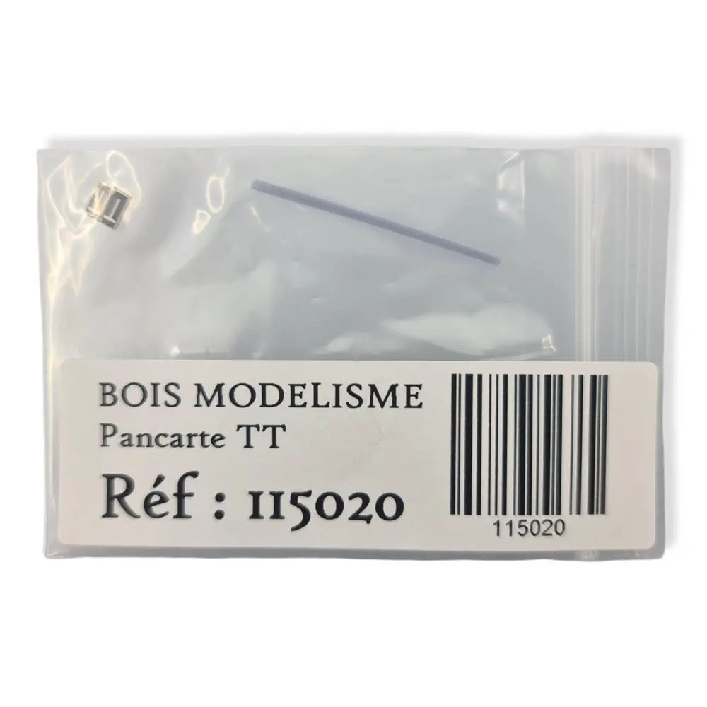 Pancarte "TT" position de l'avant train BOISMODELISME 215020 - N 1/160 - SNCF - 3