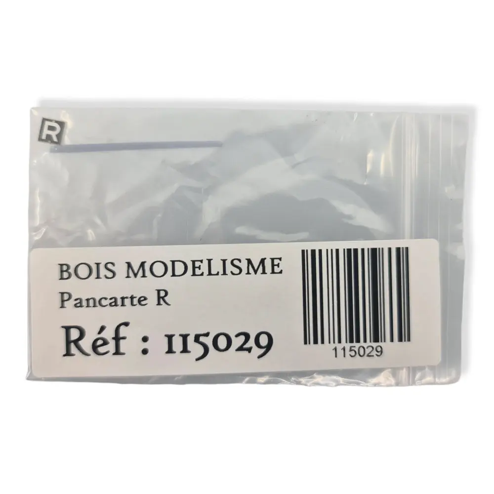 Pancarte "R" Fin de vitesse limitée BOISMODELISME 215029 - N 1/160 - SNCF - 3