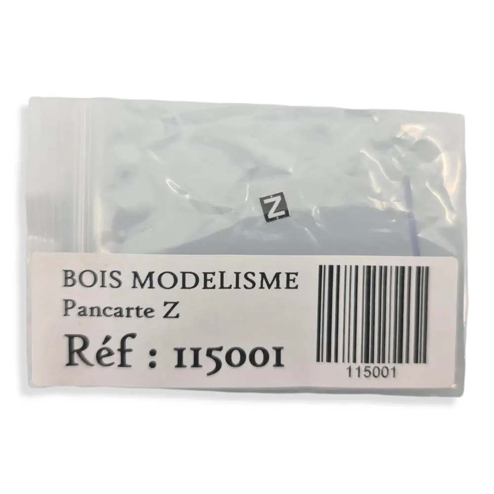 Pancarte "Z" limitation de vitesse BOISMODELISME 215001 - N 1/160 - SNCF - 3