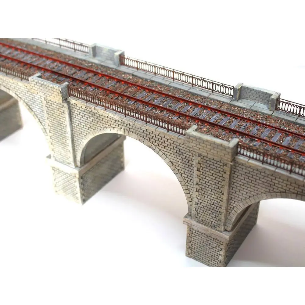 Viaduc en pierres 1 voie - 165mm Bois Modélisme 109010 - HO 1/87 - 2