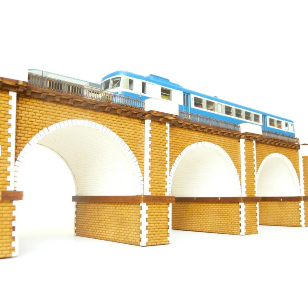 Viaduc de deux voies - Bois Modélisme 109012 - HO 1/87 - 165 mm - 3
