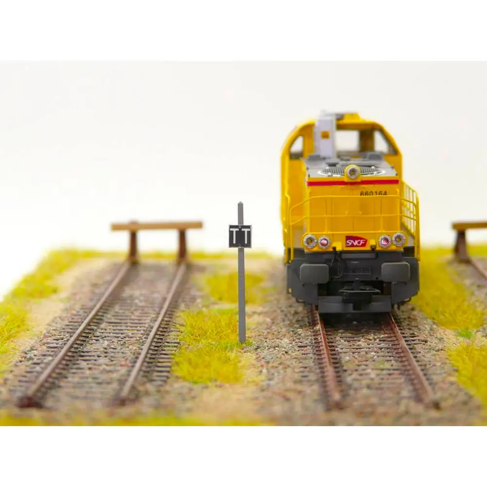 Pancarte "TT" position de l'avant train BOISMODELISME 115020 - HO 1/87 - SNCF - 2