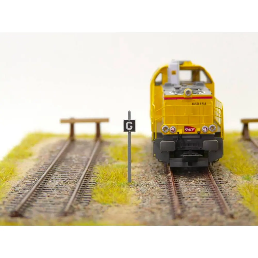 Pancarte "G" Voie de Service BOISMODELISME 115003 - HO 1/87 - SNCF - 2