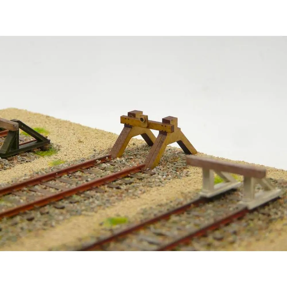 Heurtoir Bi-Bloc LED - BOIS MODELISME 113003 - HO 1/87 - 3