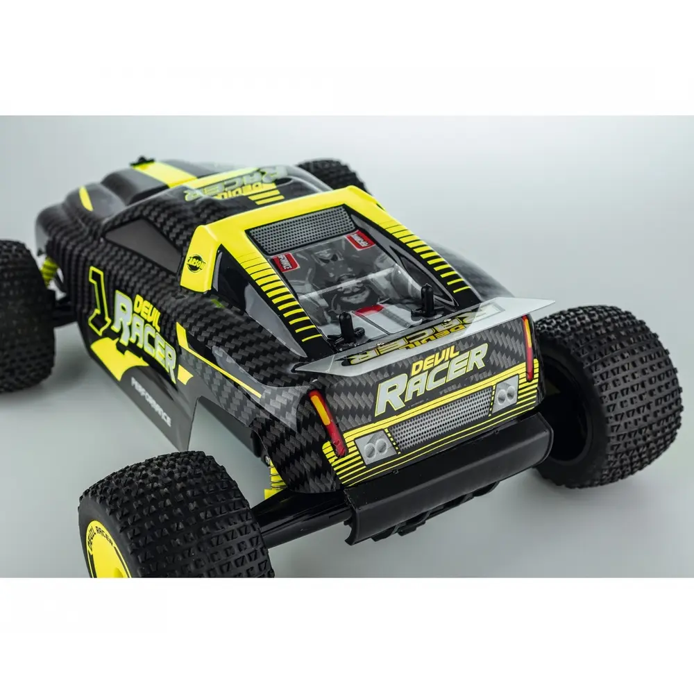 Voiture radiocommande Devil Racer - Carson 500404244 - 1/10 - Jaune - 2,4GHz 100% RTR - 4