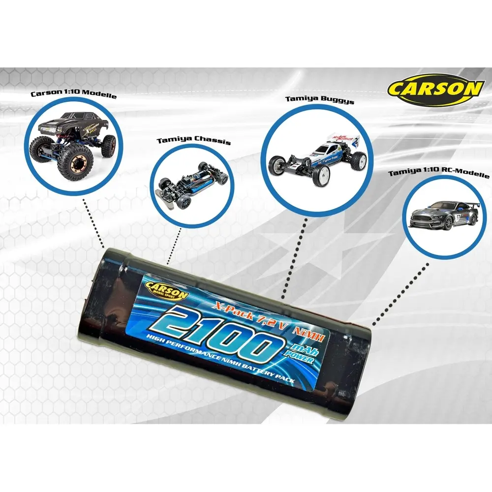 Batterie NiMH 7,2V 2100mAh - CARSON 500608158  - 2