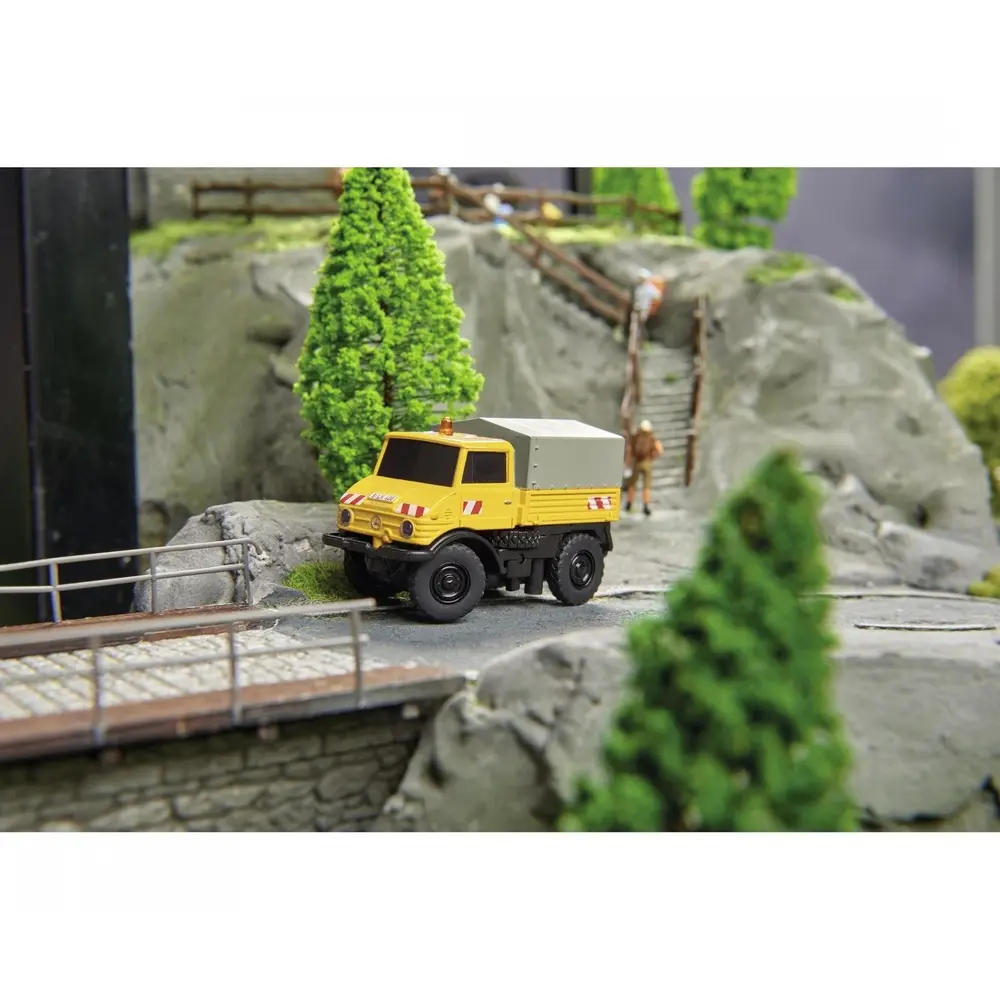 Mercedes-Benz Unimog U406 Véhicules rail-route 100% RTR - Carson 500504146 - HO 1/87 - 11