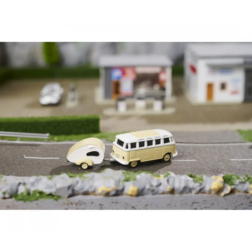 VW T1 SambaBus + remorque 2.4GHz 100 - Carson 500504164 - HO 1/87 - 4