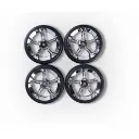 Jeu de 4 roues chromé Y-Design4 - Carson 500900195 - 1/10 - 2