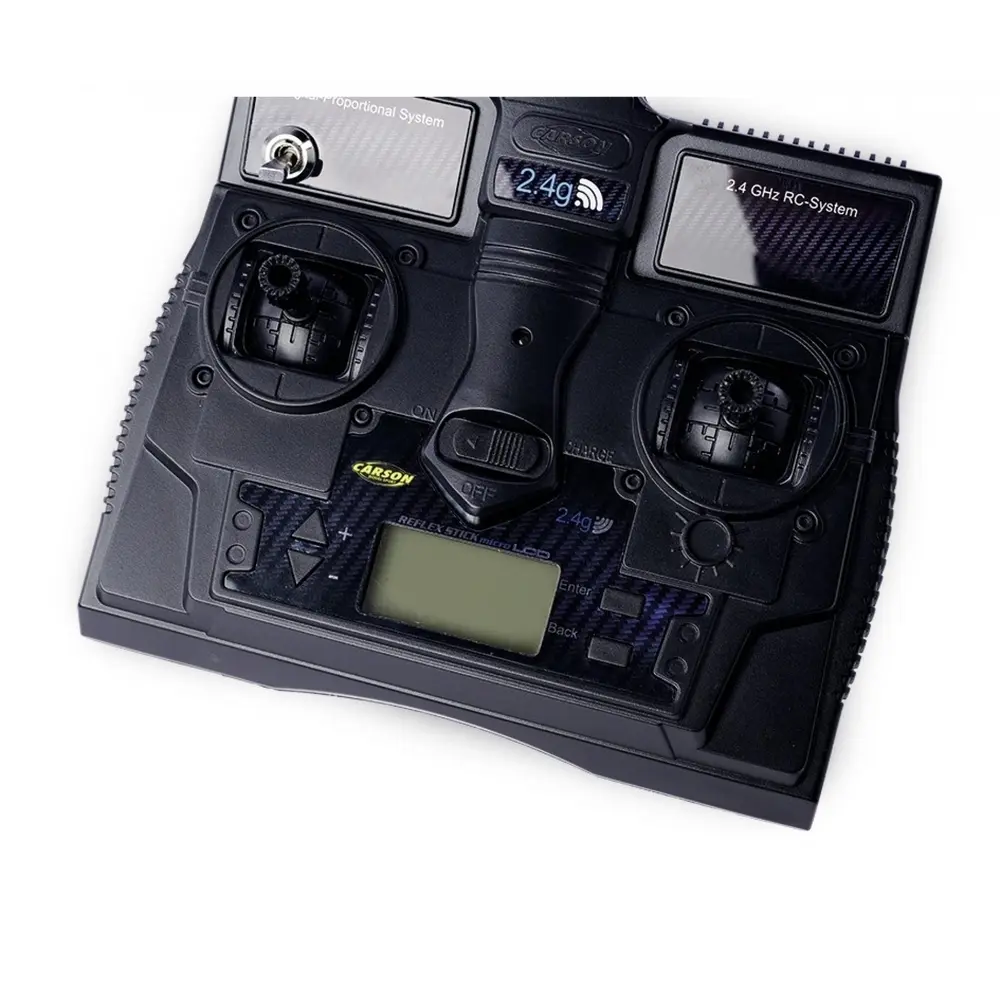 Bus VW T1 Police + ambulance combo 2.4G LCD - Carson 500504152 - HO 1/87  - 4