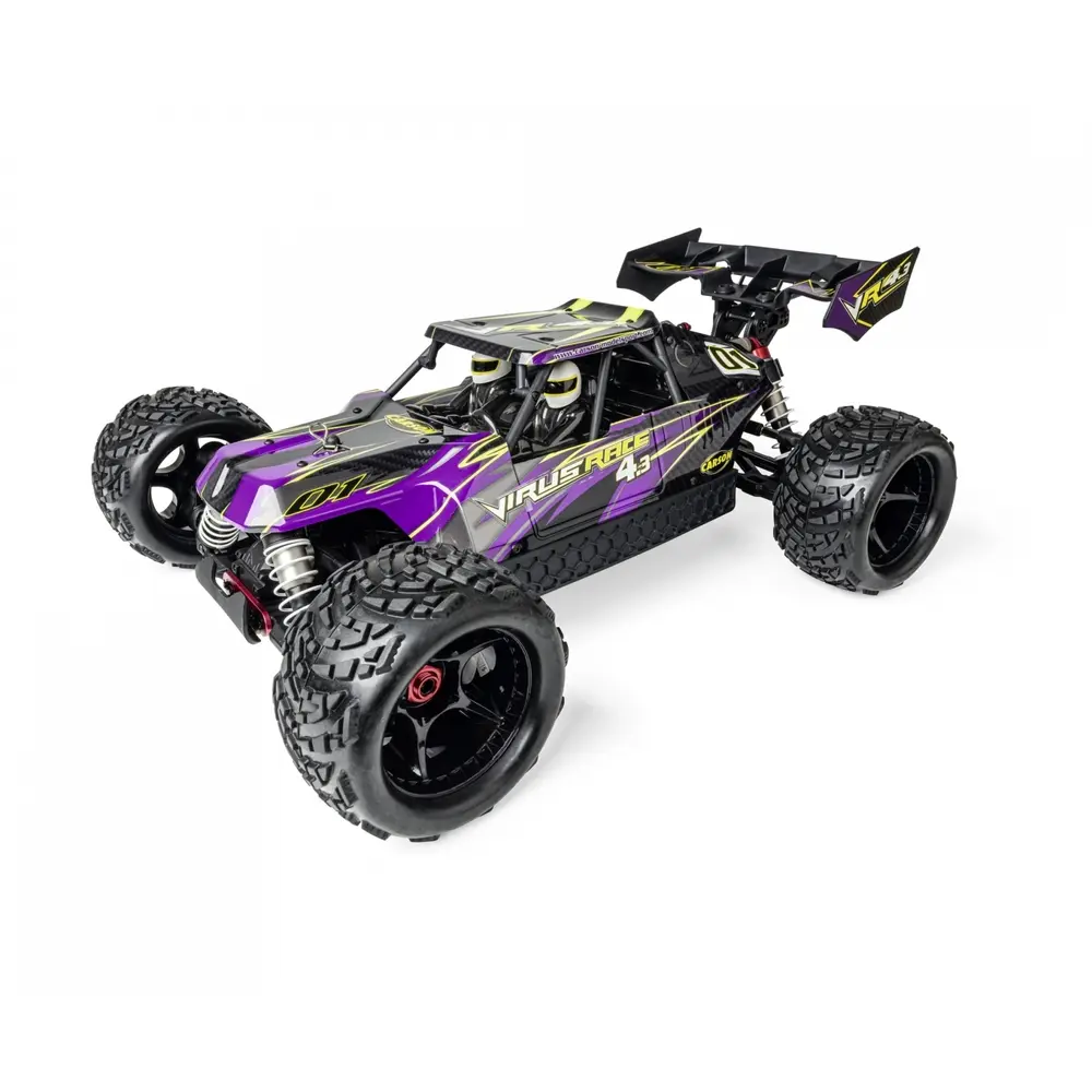 Buggy Virus Race 4.3 4S BL 2.4 Ghz - 100% RTR - Carson 500409086 - 1/8 - 2