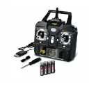 Hélicoptère Easy Tyrann 250 - 2.4G 100% RTF - LED - Rouge - Carson 500507161 - 4