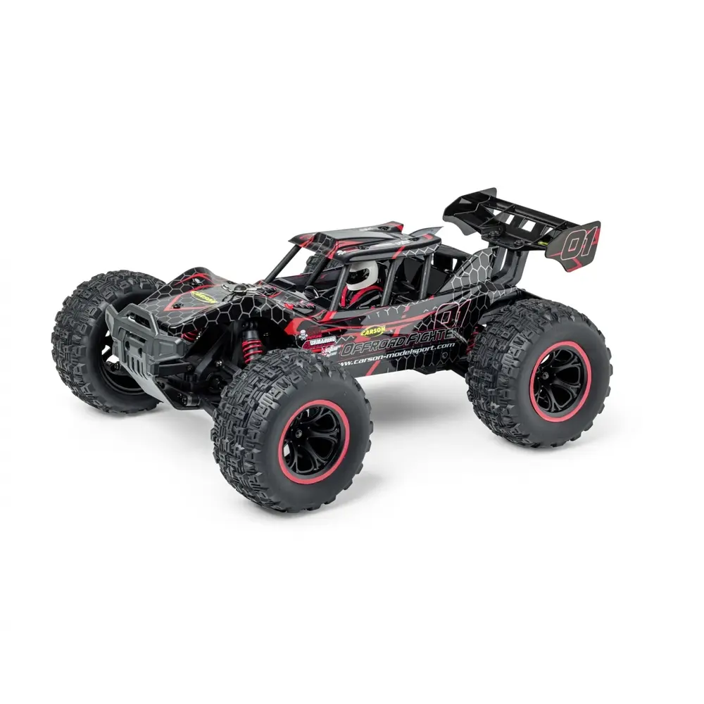 Buggy Offroad Fighter Cage Rouge - Carson 500404255- 1/10 - 2