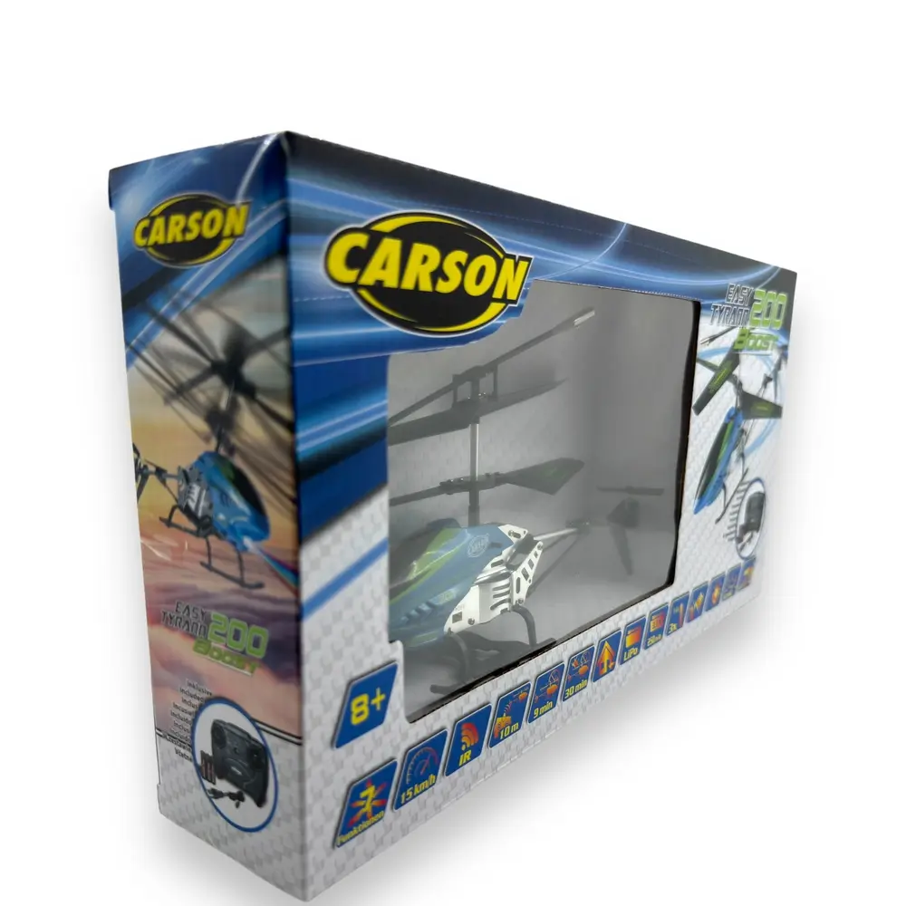 Hélicoptère Easy Tyrann 200 Boost IR 100% RTF - Carson 500507132 - Toutes Echelles  - 8