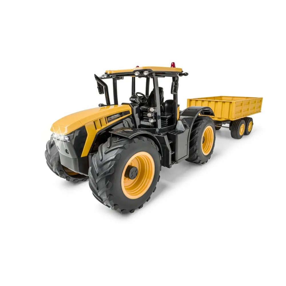 Tracteur JCB RC avec remorque - 2.4G 100% RTR - Carson 500907654 - 1/16 - 5