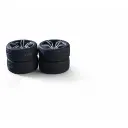 Jeu de 4 roues à 10 rayons argent - Carson 500900173 - 1/10 - 4