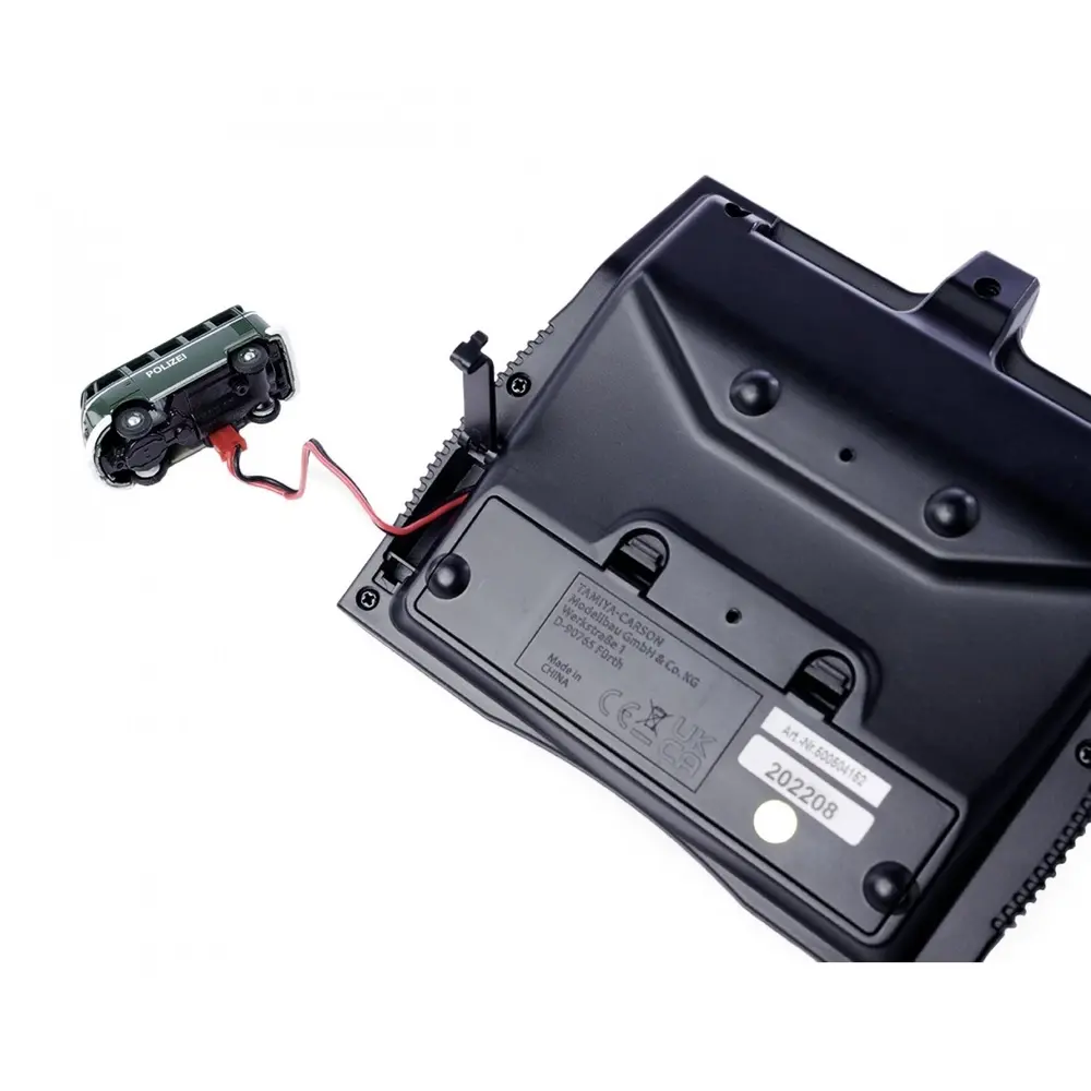 Bus VW T1 Police + ambulance combo 2.4G LCD - Carson 500504152 - HO 1/87  - 5