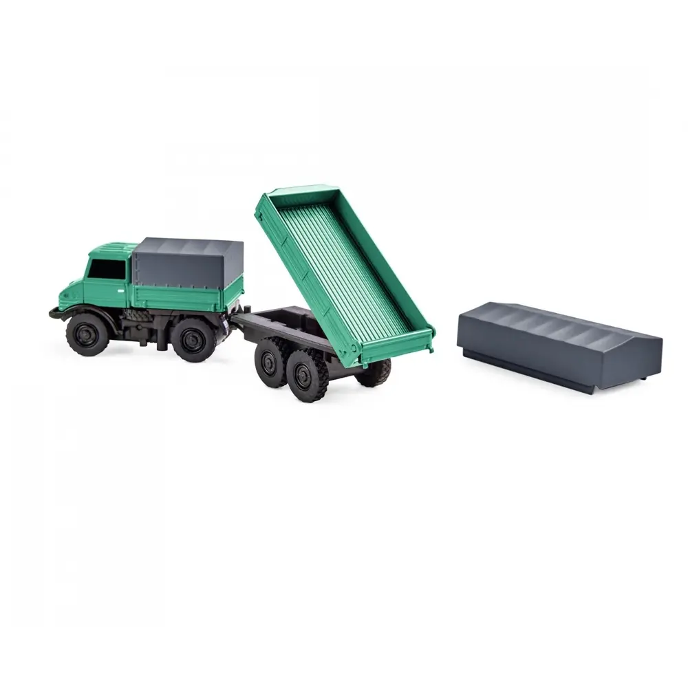 Mercedes-Benz Unimog U406 Forestier avec remorque 2.4G 100% RTR - Carson 500504165 - HO 1/87 - 3