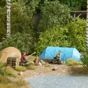Scénette "Camping sauvage" - Busch 79823 - HO 1/87 - 2