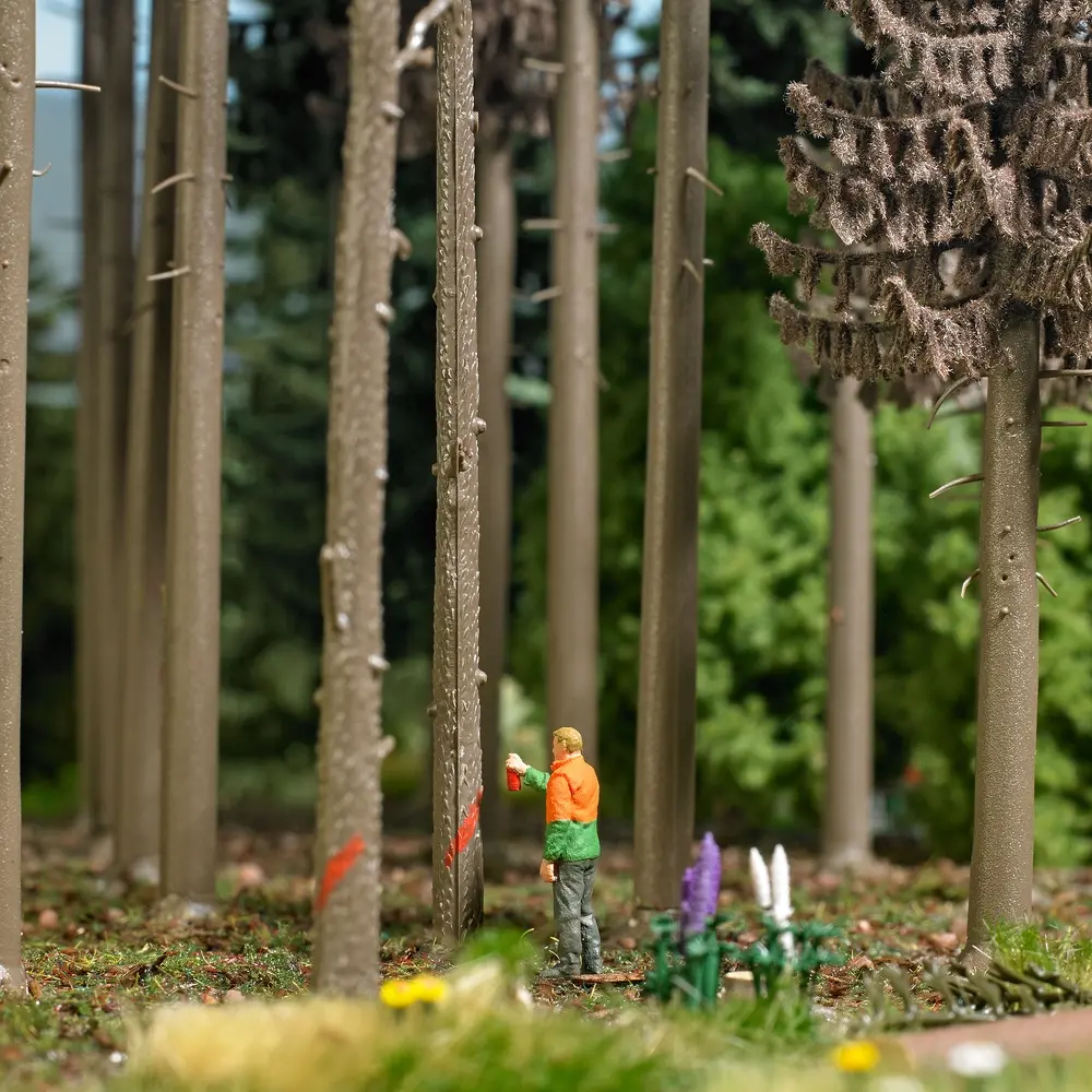 Scénette "Balisage forestier" - Busch 79880 - HO 1/87 - 2