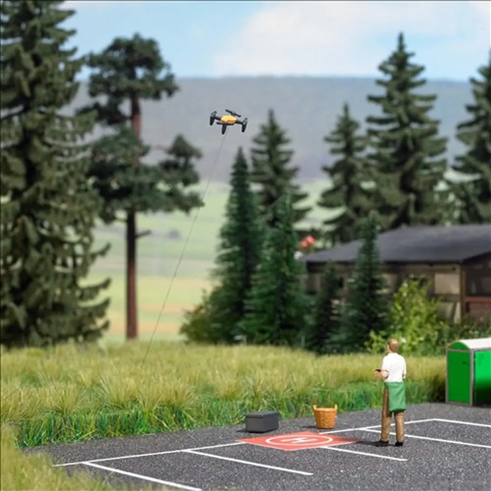 Ensemble d'actions : Sauvetage du faon - Busch 79852 - HO 1/87  - 2