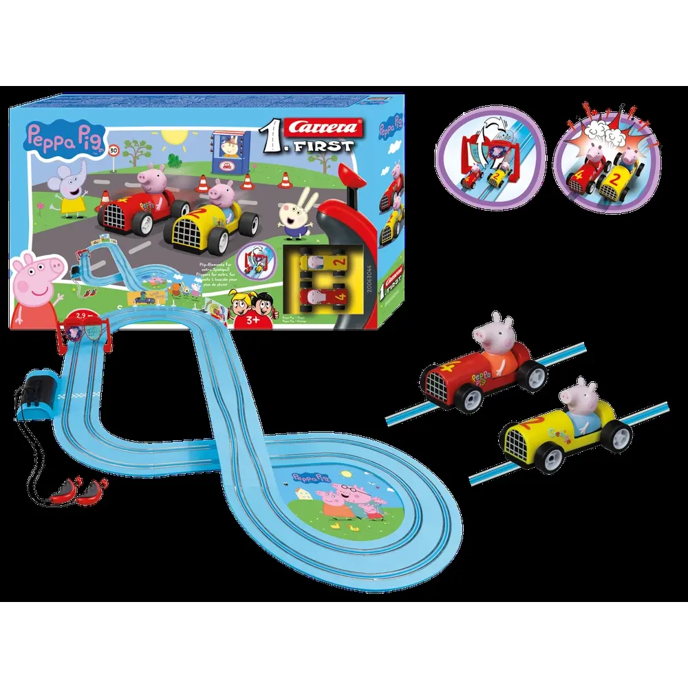 Coffret Peppa Pig caisses à savon - Carrera First 63044 - Analogique - 7