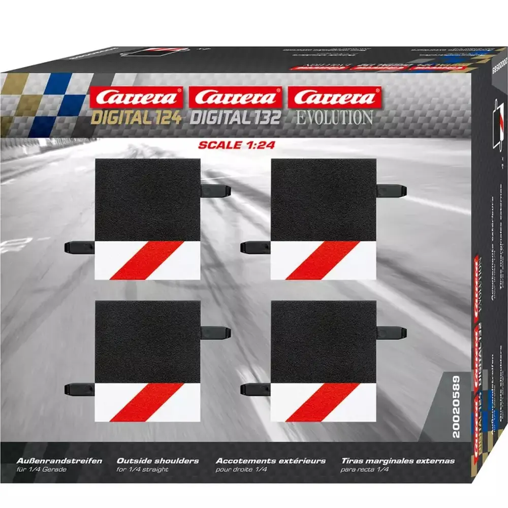 4 Bordures 1/4 droite - Carrera 20589 - 1/24 - 2