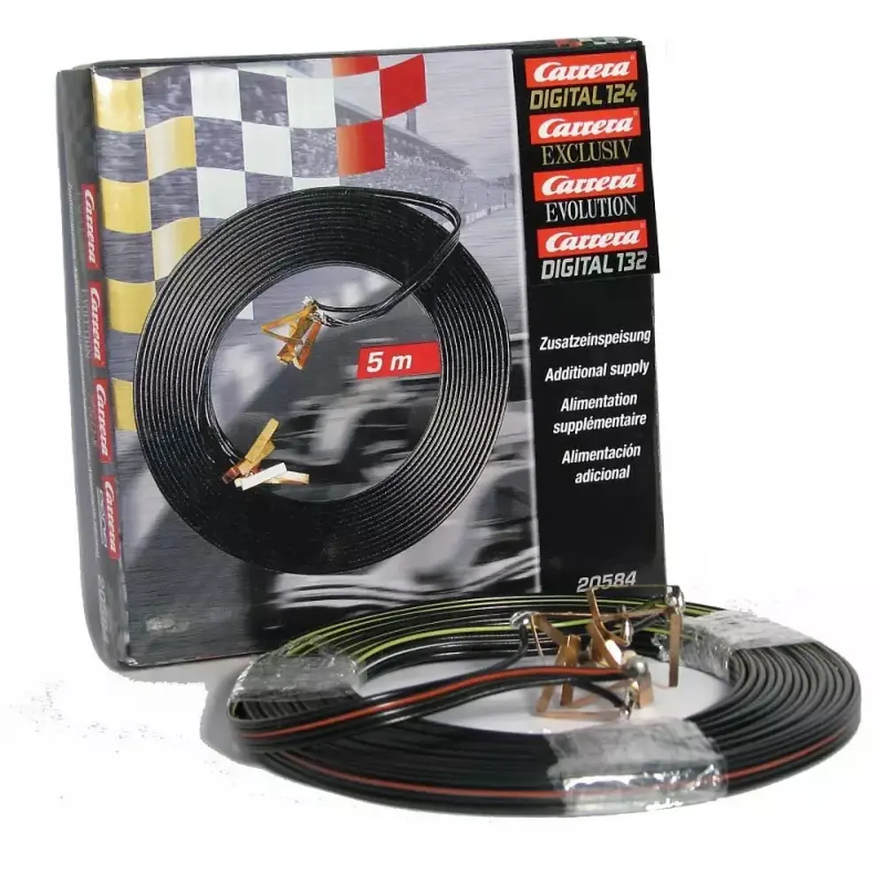 Câble d'alimentation 5m - Carrera 20584 - 1/24 / I 1/32 - 2