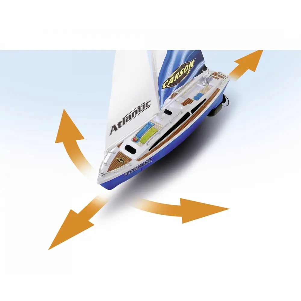 Voilier Atlantic 100% RTR - Carson 500108053 - 2.4GHz - Échelle universelle - 5
