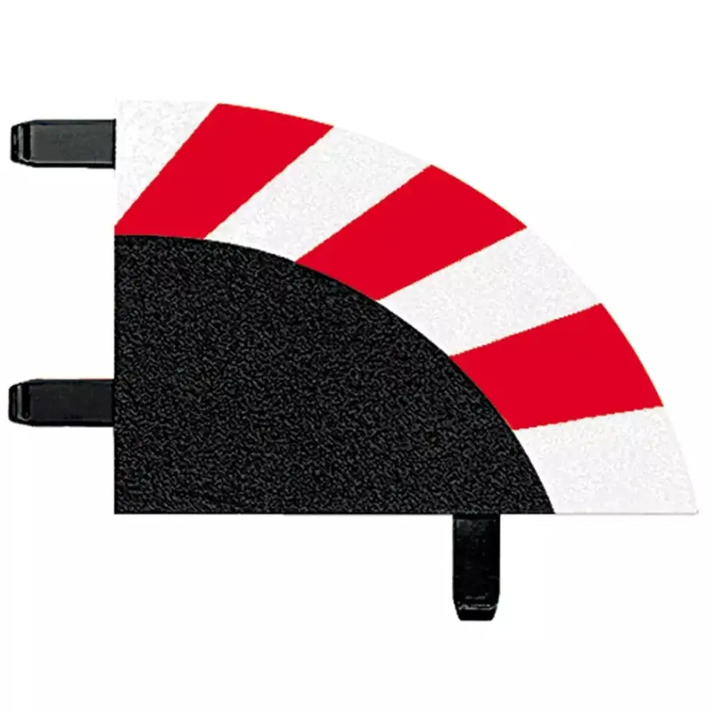 6 Bordures extérieures Courbe 1/30° - Carrera 20567 - 1/24 - 2