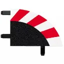 6 Bordures extérieures Courbe 1/30° - Carrera 20567 - 1/24 - 2