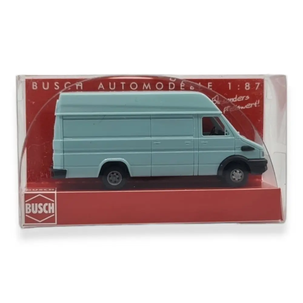 Véhicule Fourgon Iveco - Vert turquoise - BUSCH 89115 - HO 1/87 - 3