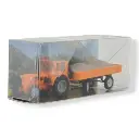 Tracteur pionnier et remorque avec gravier Busch 210006436 - HO 1/87 - - 2