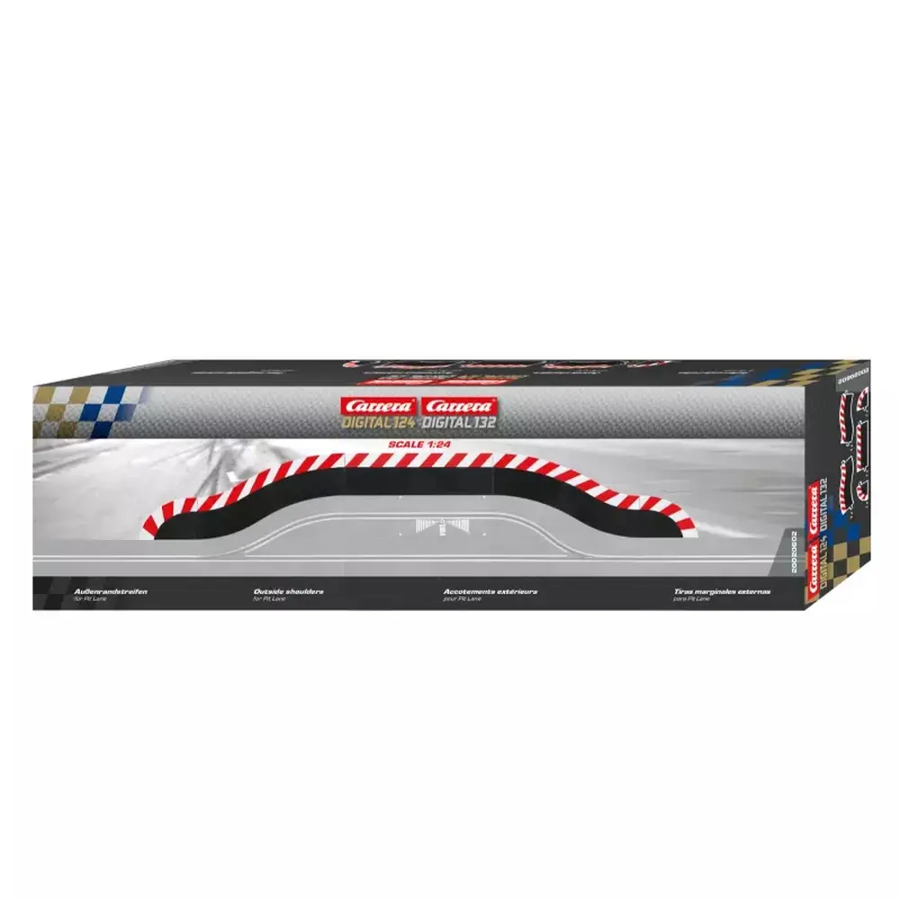 5 Bordures pour voie des arrêts aux stands - Carrera 20602 - 1/24 - 3