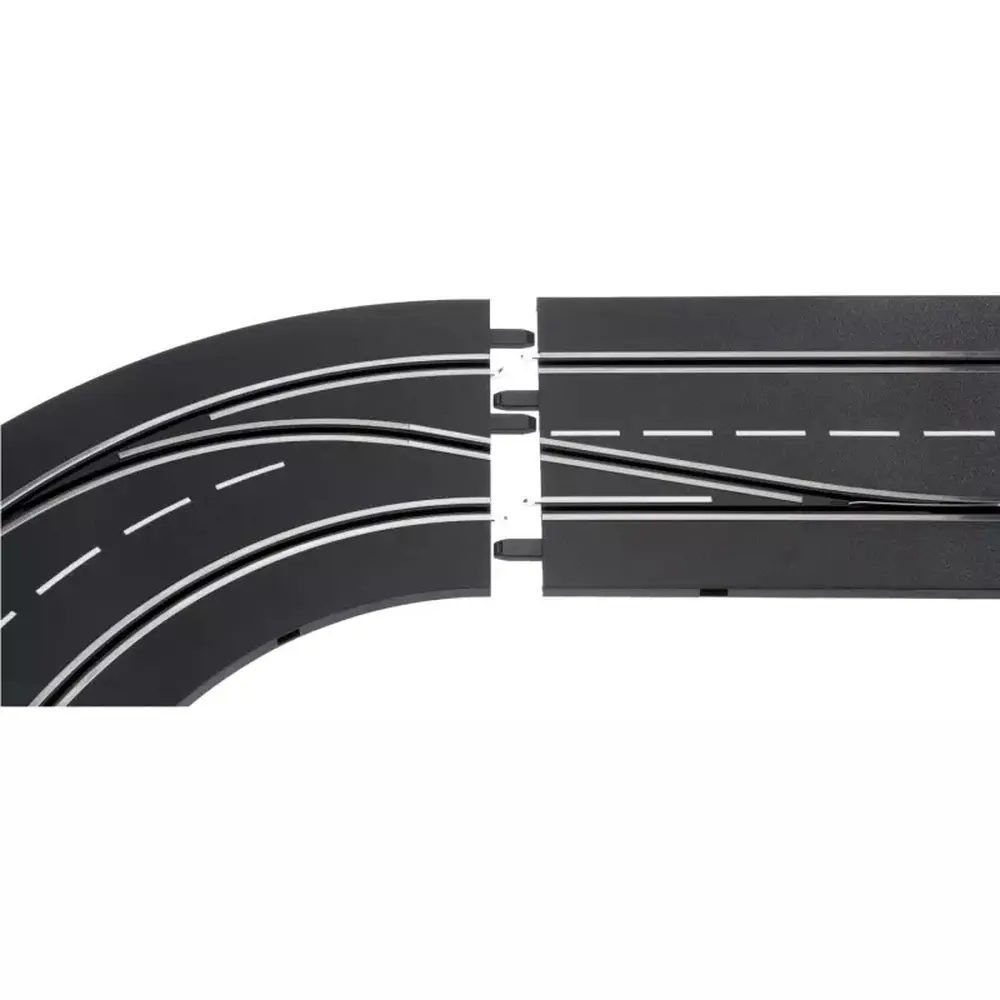 Changement de voie courbe gauche, extérieur vers intérieur - Carrera Digital 30362 - 1/24 - 2