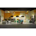 Machine de tampographie - Ensemble d'action scénette - Busch 79906 - HO 1/87  - 3